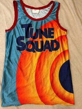 Space Jam Tune Squad Tank Small Basketball Jersey 90s Y2K Halloween Costume S